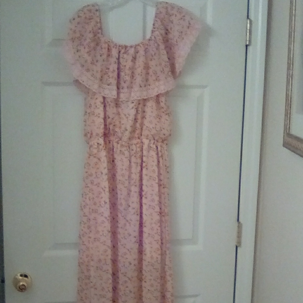 NWT Pink Floral Maxi Dress